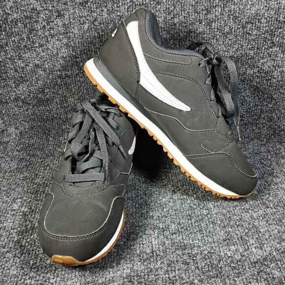 Fila Sneakers Women 5.5 Gray Classic 18 Faux Leather Athletic Walking Running - Picture 2 of 9